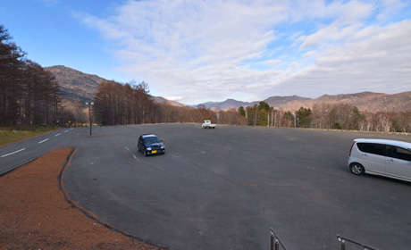 写真:ハイランドふらの駐車場